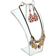 Bueautybox Jewelry Necklace Earrings Plastic Mannequin Bust Display Stand Organizer Holder