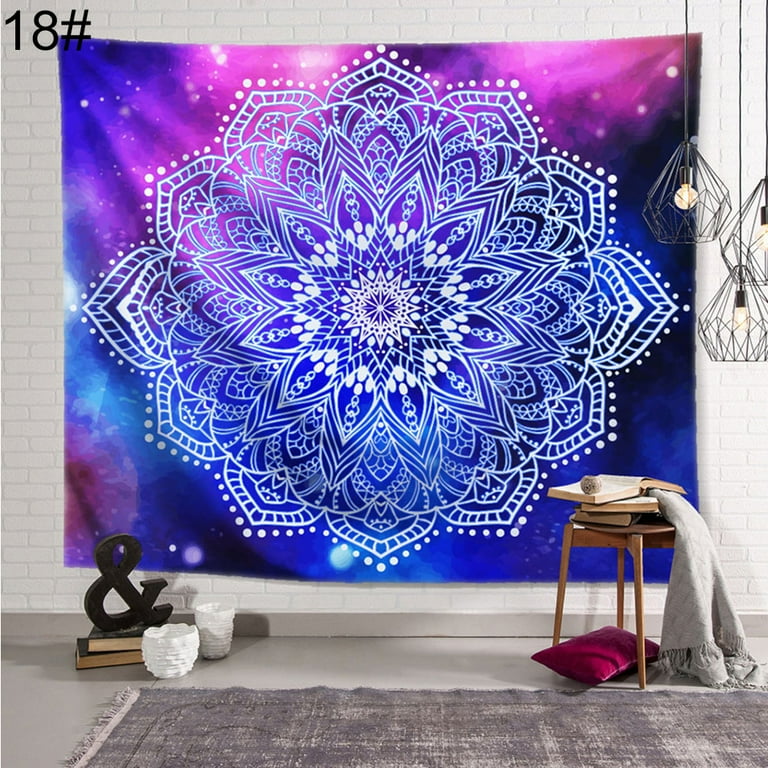 Bueautybox Mandala Psychedelic Tapestry Hippie Dorm Tapestry Wall Hanging Bohemian Bedspread Beach Large Tapestry