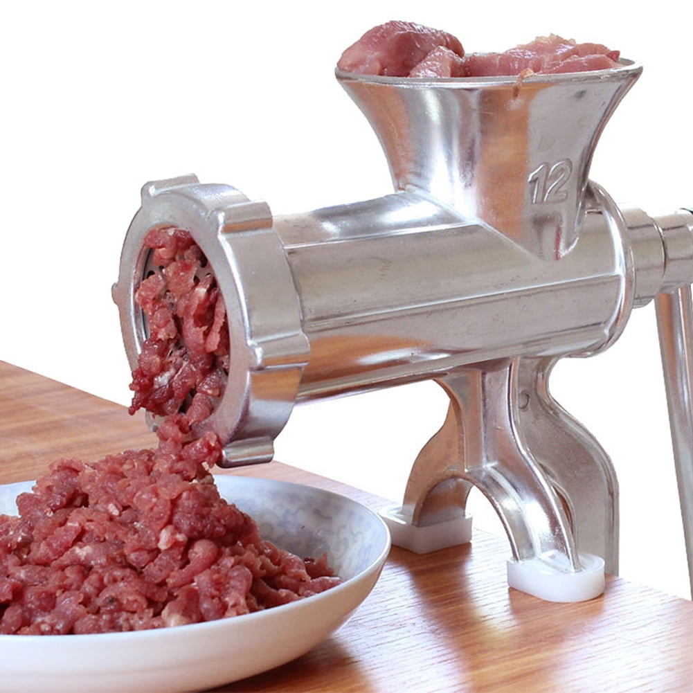 Meat Grinder with Tabletop Clamp & 2 Cutting Disks, Cast Iron Heavy Duty  Sausage Maker and Manual Meat Mincer - Make Homemade Burger Patties, Ground  Beef and Mo