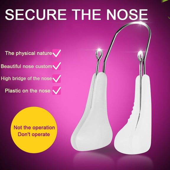Bueautybox Nose Shaper Clip, Nose Lifter with Soft Silicone, best for Wide Noses, Nose Bridge Straightener, Nose Beauty