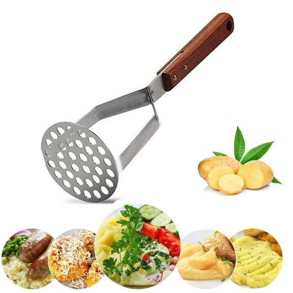 Bueautybox Potato Masher, Heavy Duty Stainless Steel Potatoes Masher , Perfect for Bean, Vegetable, Fruits, Baby Food