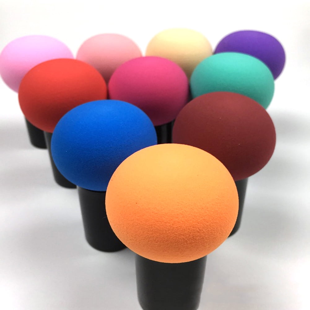 Bueautybox Round Head Small Mushroom Puff Beauty Makeup Tool Wet and