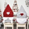thumbnail image 1 of Bueautybox Santa Hat Chair Back Suit Slipcovers for Home Kitchen Dining Room Holiday Party, 1 of 6