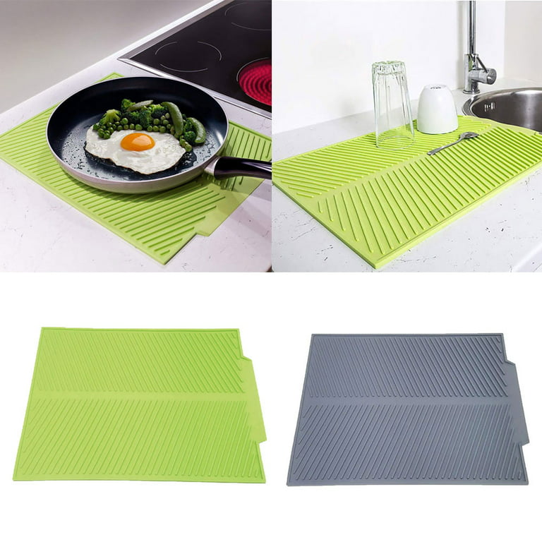 Bueautybox Silicone Trivet, Mat for Hot Pots and Pans, Kitchen Countertop  Protector, Heat-Resistant Nonslip Washable Holder Mats, Dishwasher Safe,  Jar Opener, Microwave Mitts, Flexible Durable Cover 
