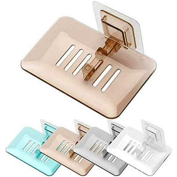 Bueautybox Soap Cases, Clear Acrylic Plastic, Bar Soap, Sponge, Toiletries Container, Bathroom, Kitchen Accessory, Space Saving Soap Holder