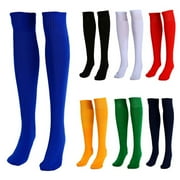 Bueautybox Soccer Socks, Unisex Youths Sport Team Over The Calf Solid Football Baseball Socks