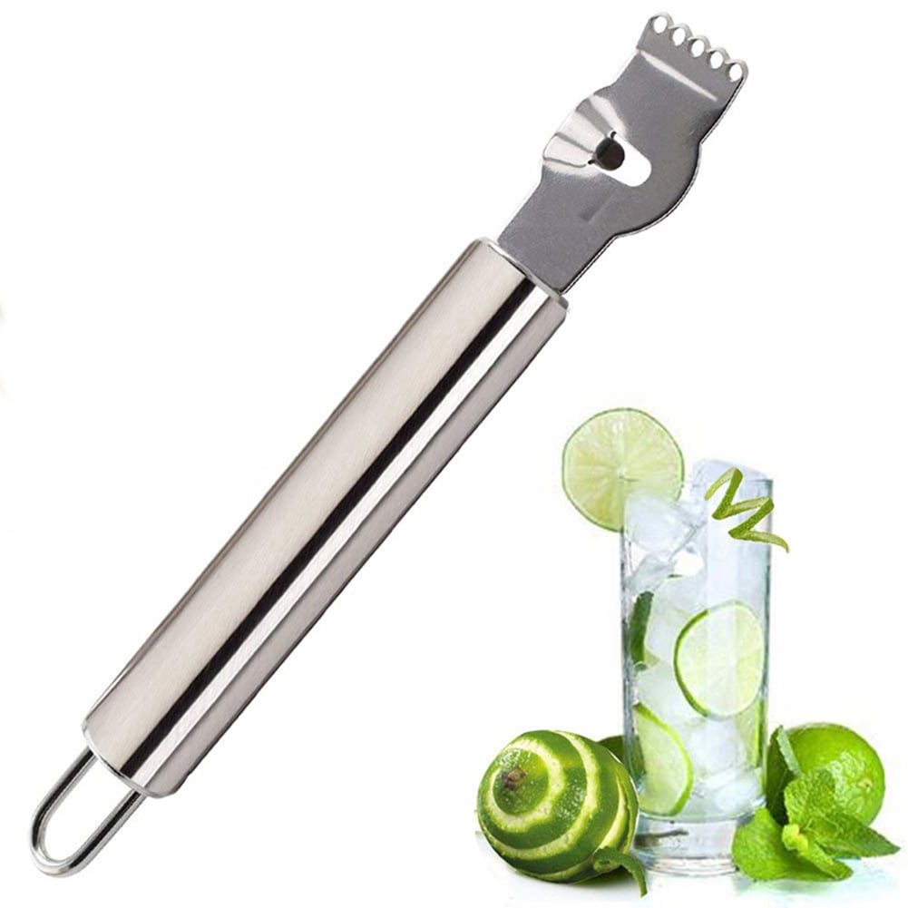 KitchenCraft Stainless Steel Lemon Zester And Rinder With Nylon Handle