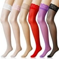 thumbnail image 1 of Bueautybox Thick Thigh Highs Lace Stockings Top Stockings Women's Sheer, 1 of 7