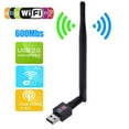 thumbnail image 1 of Bueautybox USB Wifi Adapter 600Mbps USB 2.0 Wifi AC Wireless Network Adapter with Dual Band 2.4GHz High Gain Antenna for for Windows 98/ME/2000/XP/Vista/Windows 7/8/10, for MAC OS X, for Linux, 1 of 7