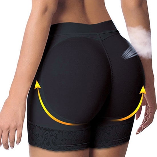 Balajie Women's Spandex Padded Control Panties Butt Hip Enhancer Shaper  Panties Combo.Padded Panty