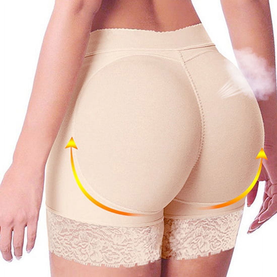 Bueautybox Women Lady Fake Butt Padded Panties Underwear Butt Hip