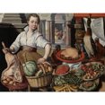 thumbnail image 1 of Bueckelaer Kitchen Scene With Jesus Martha Mary Extra Large XL Wall Art Poster Print, 1 of 3