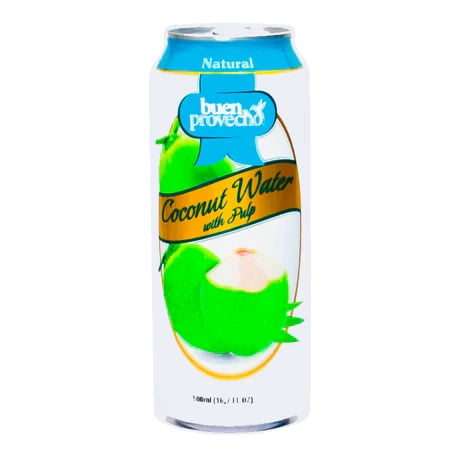 Buen Provecho Canned Coconut Water with Pulp 16.7oz (Pack of 24)