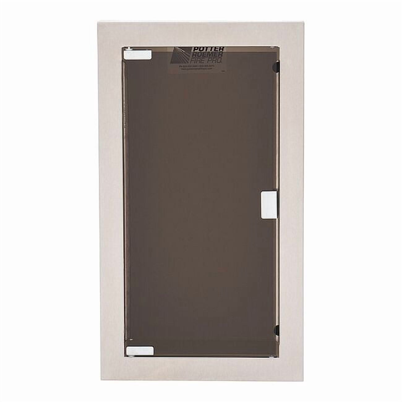 Fire Extinguisher Cabinet, Semi Recessed, 26 3/4 in Height, 10 lb