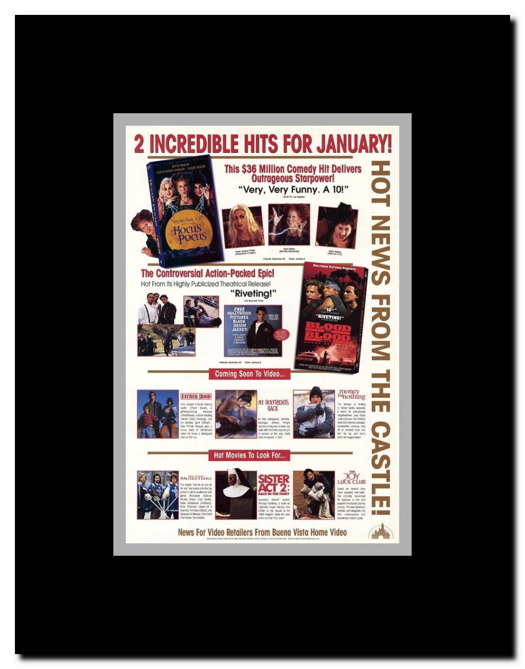 Buena Vista Promotional Poster Framed Movie Poster