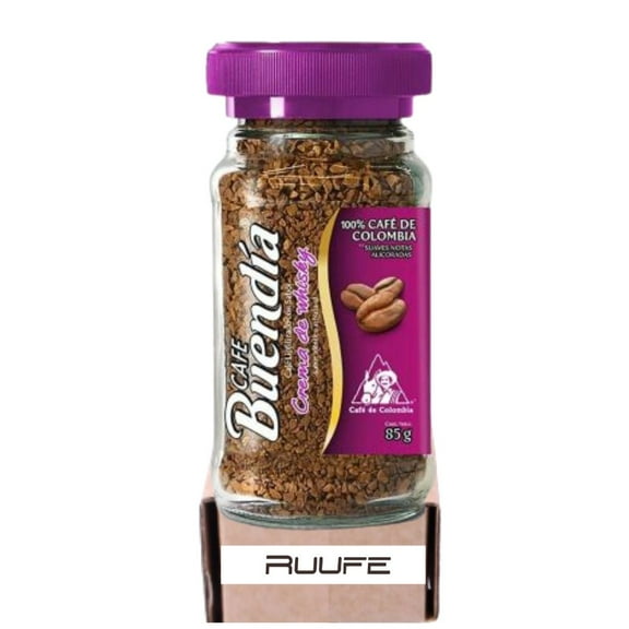 Buendia Instant Coffee Whisky Cream Coffee 100% Colombian Coffee Caf (2.9 oz each) - Cafe Instantaneo Sabor Crema de Whiskey Cafe Colombiano Colombian Coffee