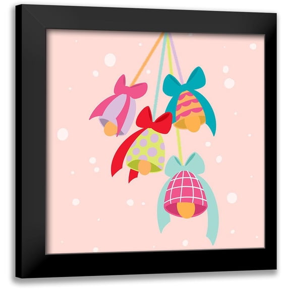 Buenfil, Andrea 20x20 Black Modern Framed Museum Art Print Titled - Christmas Bells