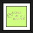 thumbnail image 1 of Buenfil, Andrea 26x26 Black Ornate Wood Framed with Double Matting Museum Art Print Titled - Doing My Best Smile, 1 of 4