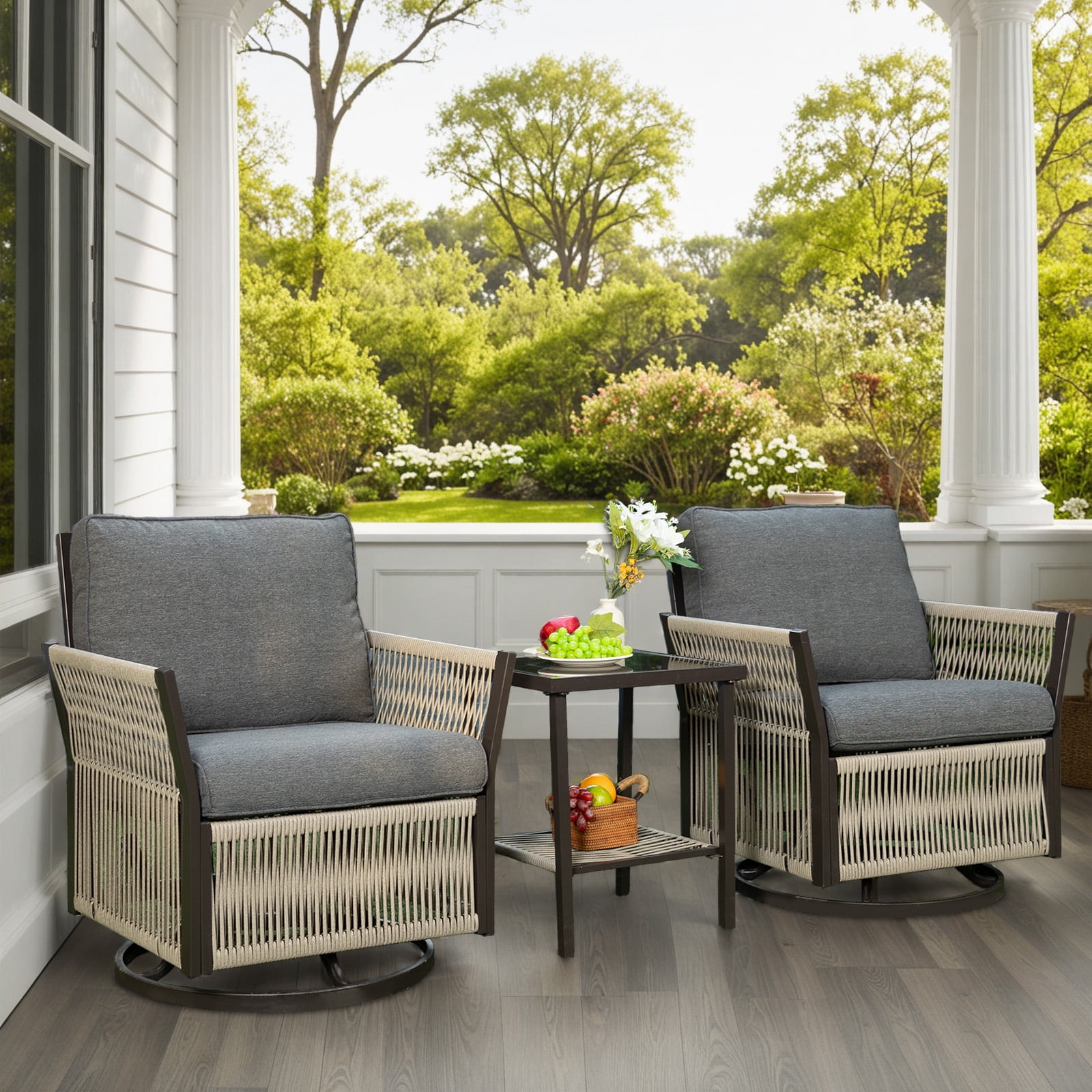 Rocking wicker patio furniture shop