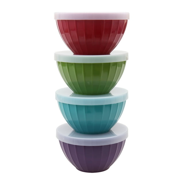 Buenisimo 8 Piece Large Melamine Prep Bowl Set with Lids