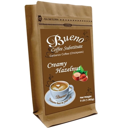 Bueno Coffee Substitute Creamy Hazelnut 3 pound bag, FREE Shipping