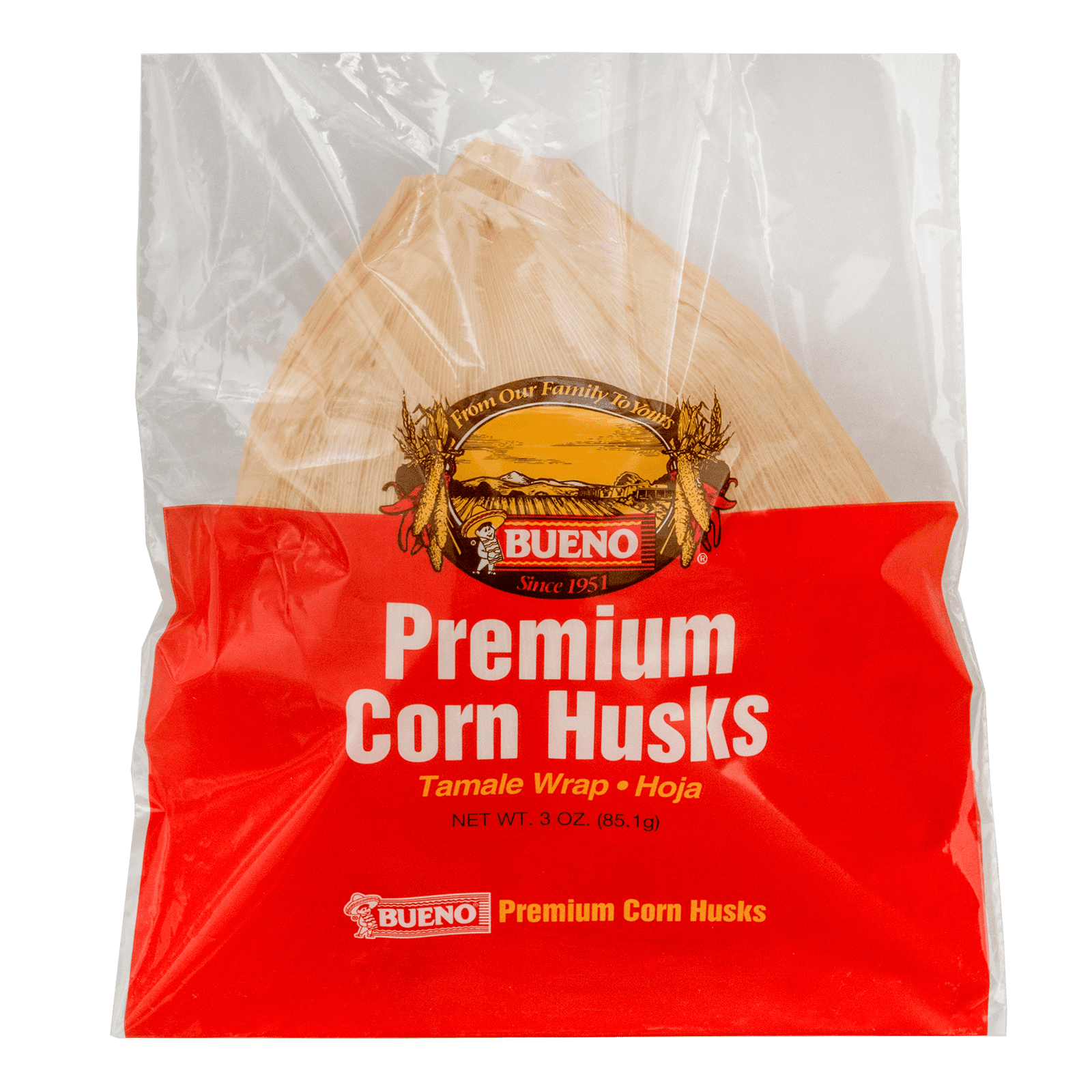 El Guapo Whole Corn Husks (Hoja Enconchada Para Tamales), 8 oz 