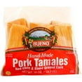 Bueno Foods Hot Red Chile Pork Tamales, 18 oz, 6 Count (Frozen