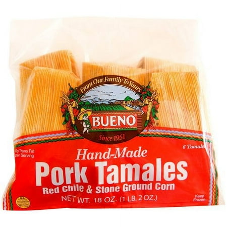 Bueno Hand-Made Pork Tamales, 6 count, 18 oz