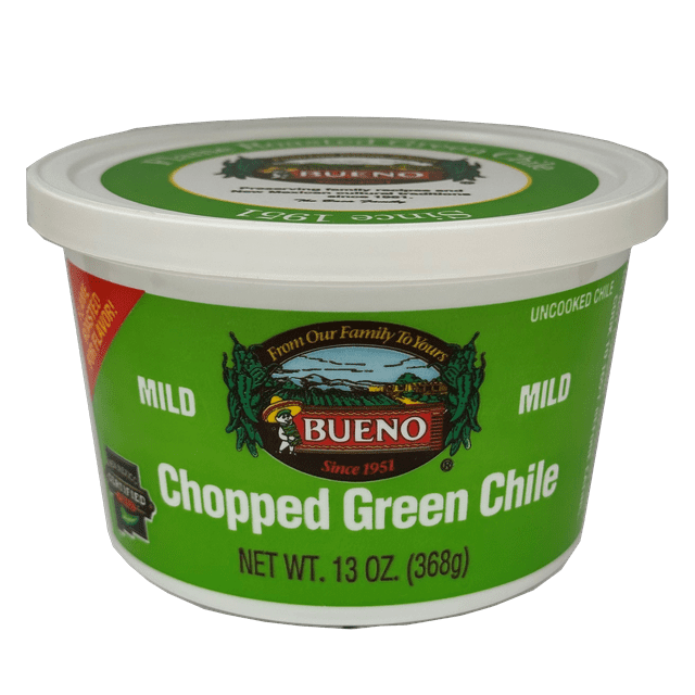 Bueno Foods Mild Chopped Green Chile, 13 oz (Frozen)