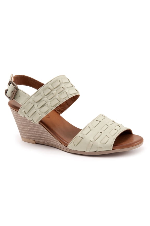 Bueno Women's Misty Wedge Sandal in Bamboo, 37 EU