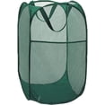 thumbnail image 1 of Buenod Collapsible Laundry Hamper, Mesh Popup Laundry Basket Dirty Clothes Hamper for Home, Dorm, RV, Green, 1 of 7