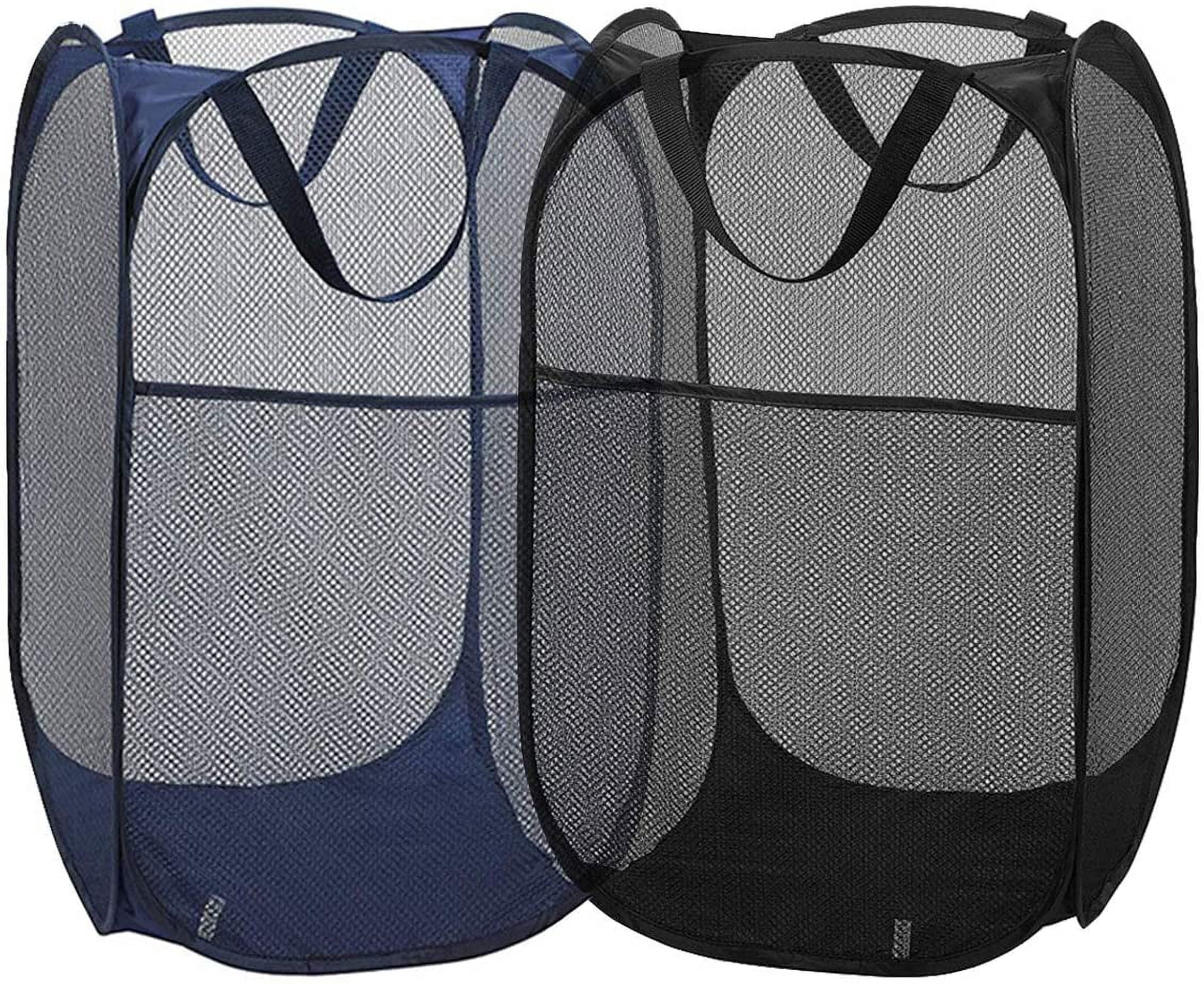 Hamper Pac Buenod Collapsible Laundry Hamper, Pack of 2 Mesh Popup Laundry Basket ...