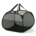 thumbnail image 1 of Buenod Mesh Laundry Hamper Collapsible Clothes Basket, Pop Up Laundry Basket with Handles for Home, Dorm, 90L, Black, 1 of 6