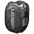 thumbnail image 1 of Buenod Painting Mesh Hamper Collapsible Laundry Basket Portable Pop Up Laundry Hamper, 72L, Black, 1 of 9