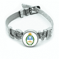 thumbnail image 1 of Buenos Aires Argentina National Emblem Bracelet Wristband Crystal Love Adjustable Bangle, 1 of 2