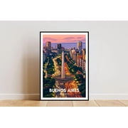 Buenos Aires Travel Print Argentina Buenos Aires Poster South America Wall Art Argentina Illustration Travel Gift Buenos Aires Decor