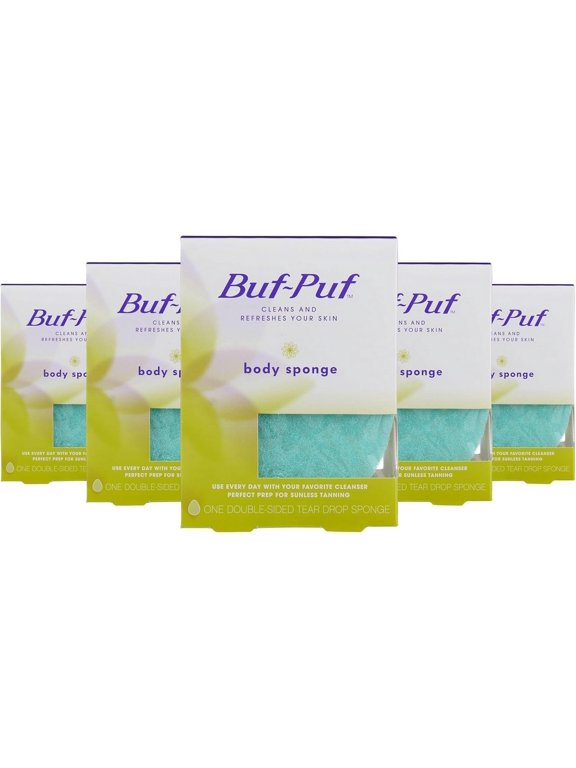 Body Sponge, Bath Sponge, Dermatologist Developed, Cleanses Skin of Dirt, and Excess Oil, Reusable, Exfoliating, 5 Count