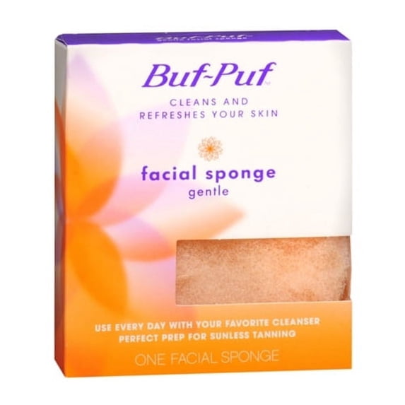 Buf-Puf Clean And Refreshes Skin Gentle Facial Sponge - 1 Ea, 2 Pack