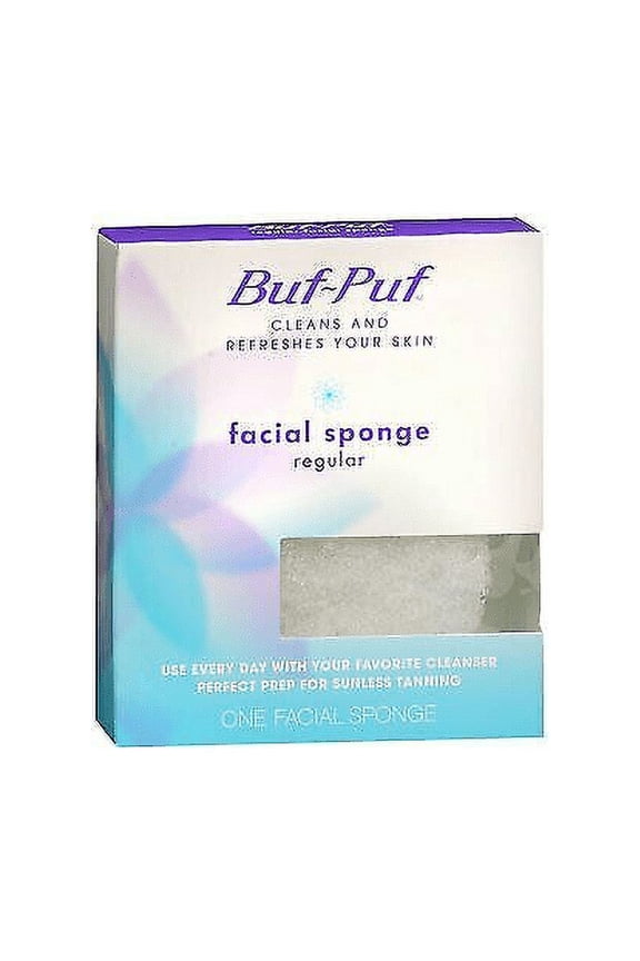 Regular Facial Sponge Cleans & Refreshes Skin, 1 ct, 2 Pack