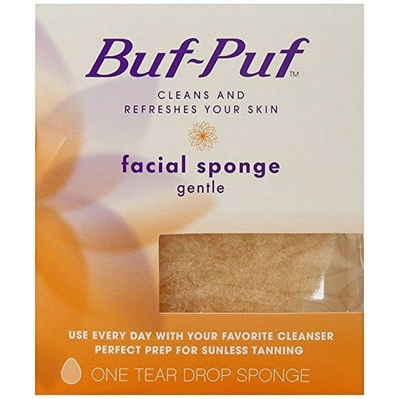 Buf-Puf Reusable All-Purpose Facial Sponge, Gentle (Pack of 6)