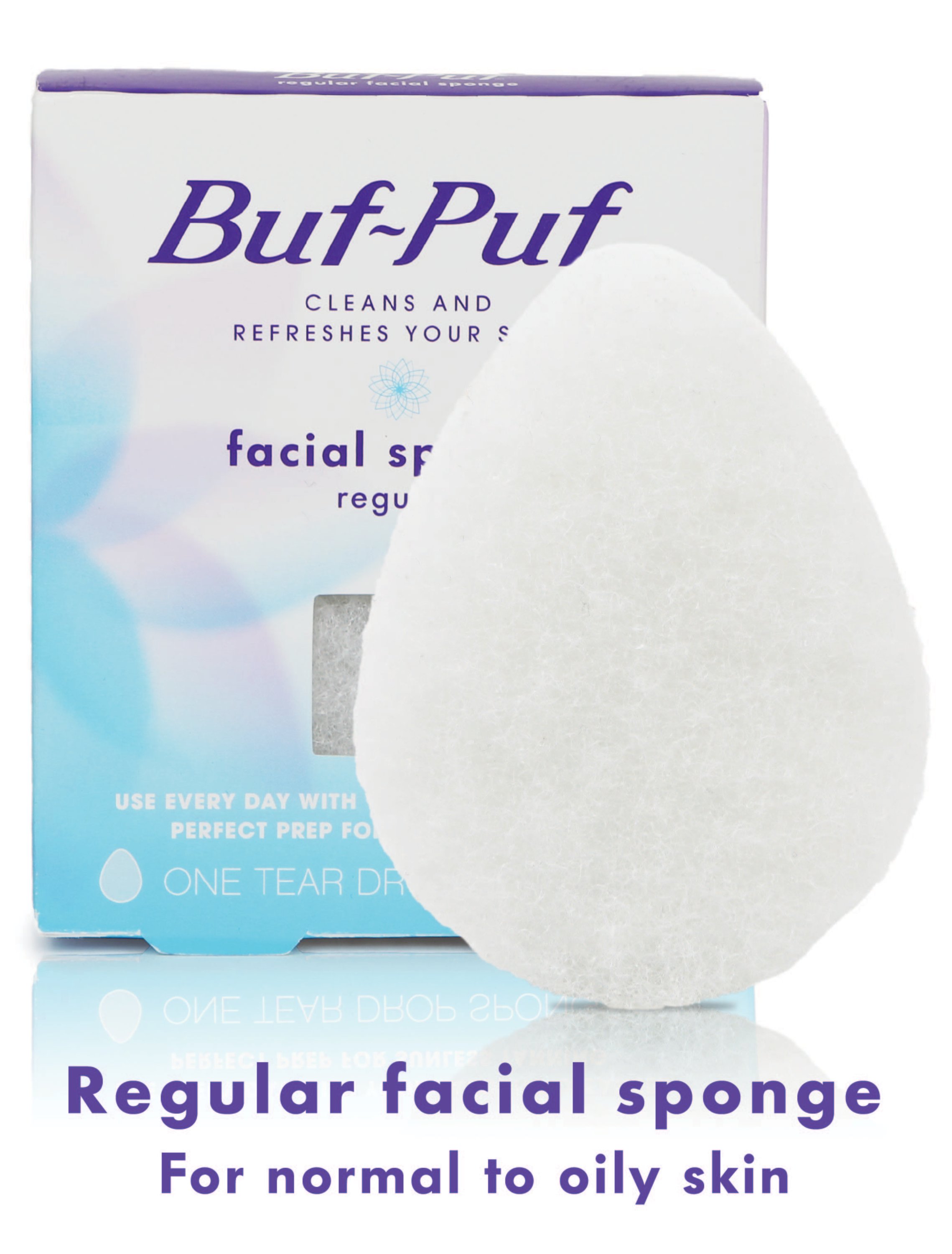 Buf-Puf Reusable Facial Sponge, Non-Irritating, Blackhead Removal, Double-Sided - image 1 of 6