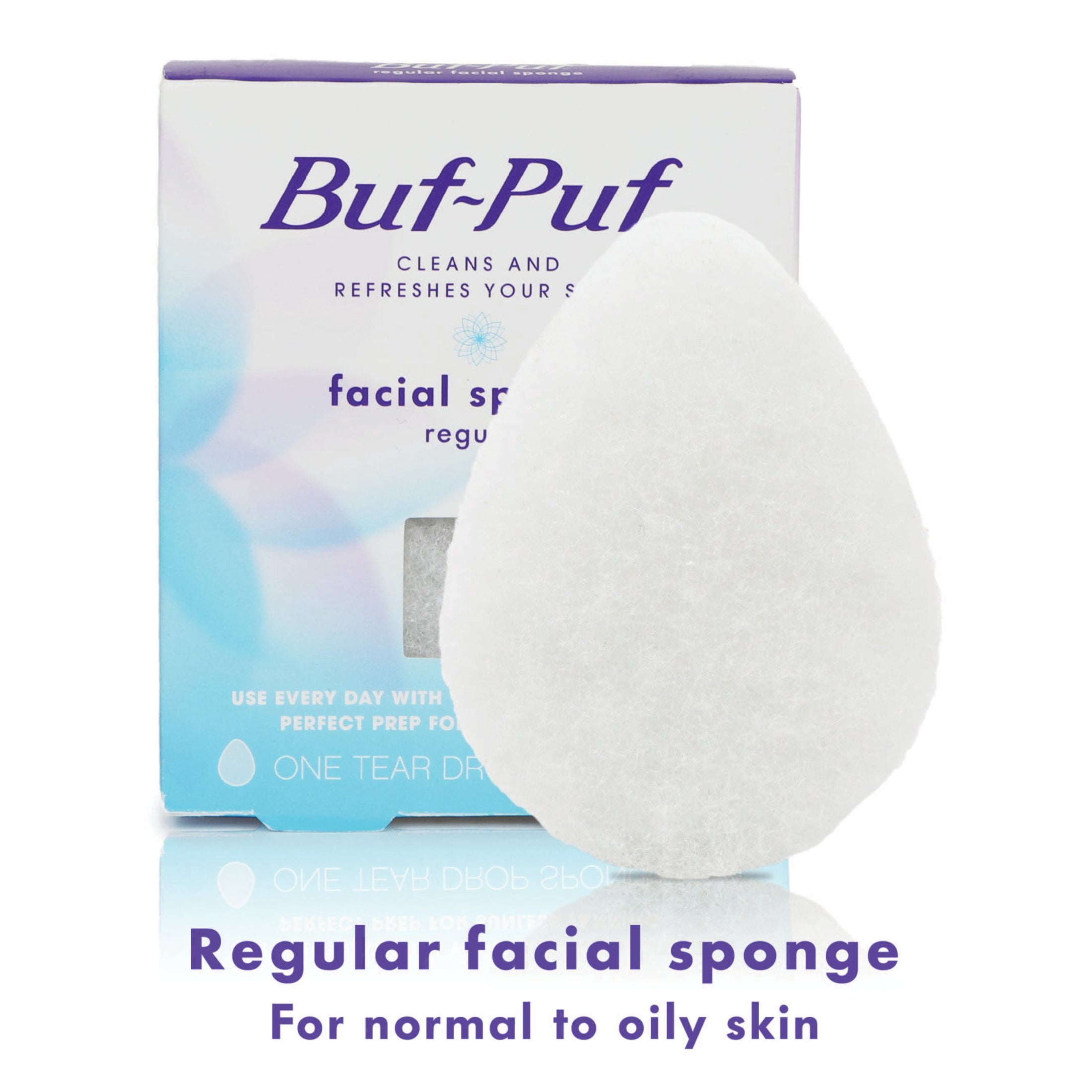 Buf-Puf Reusable Facial Sponge, Non-Irritating, Blackhead Removal ...