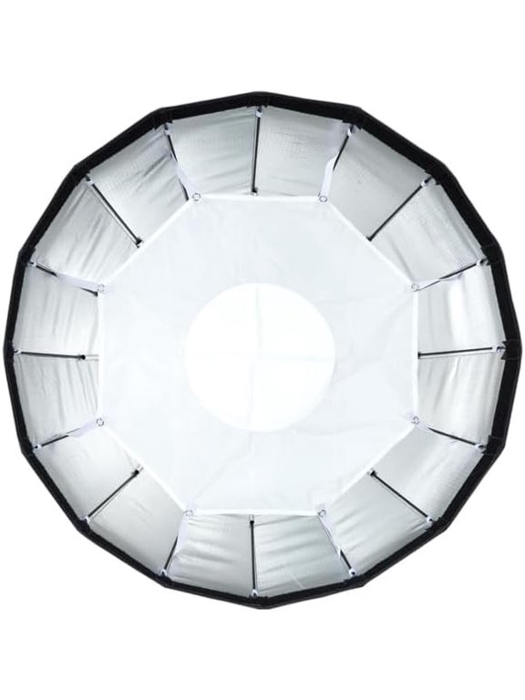 24" Silver Foldable Beauty Dish Compatible with Paul C. Buff DB800 Flash Unit