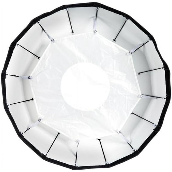 Buff 24" White Foldable Beauty Dish Compatible with Paul C. Buff Flash Strobe Unit