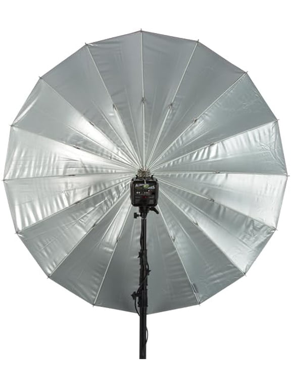 64" Soft Silver PLM Umbrella Compatible with Paul C. Buff Flash Units with Umbrella Adapter
