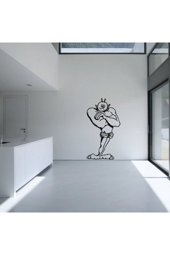 Buff Alien Decal - 36 Inches