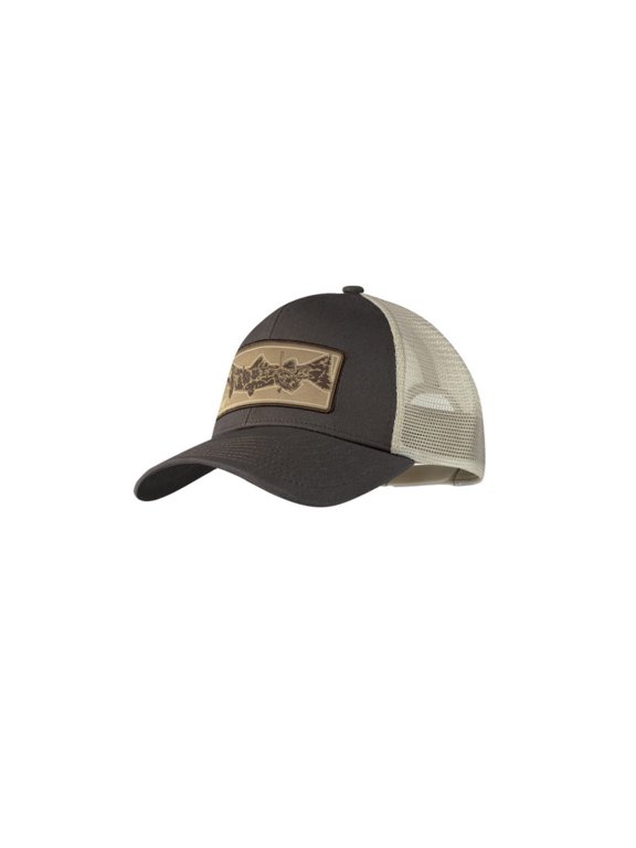 Angler Explore Trucker Cap Lake River, Khaki, Large/Extra Large