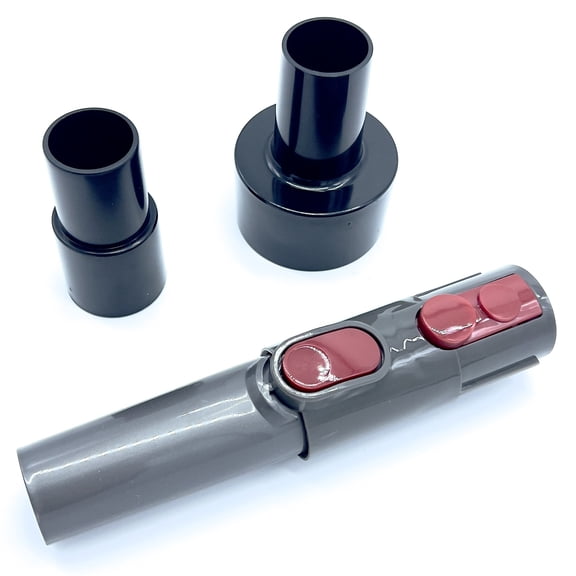 Buff Brite: Fur Eel & Fang - 3 Piece Adapter Kit - Pet Hair Remover Vacuum Attachments, Retrofit Rigid-Shop Vac-Dyson-Shark, Dog & Cat Grooming Tool