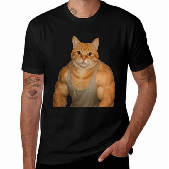 Buff Cat Mode Activated Tee ,My Cat’s Secret Gym Routine shirt ,Protecc And Attacc Buff Cat Tee valentines day gift for him&her