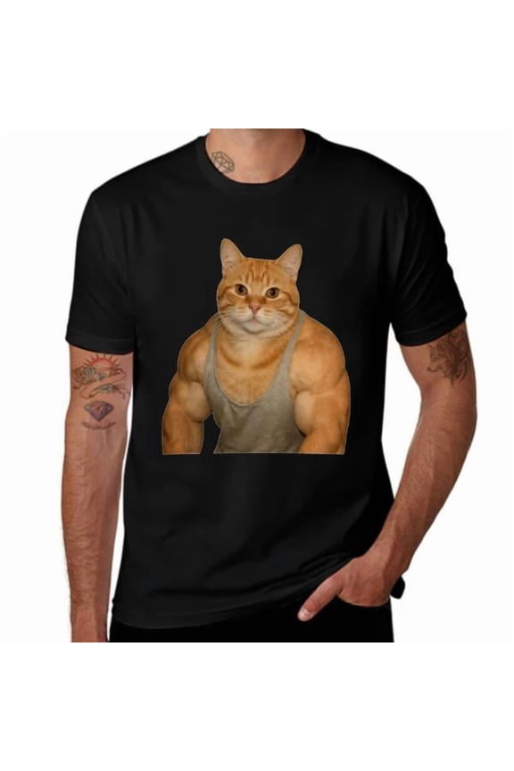 Buff Cat Mode Activated Tee ,My Cat’s Secret Gym Routine shirt ,Protecc And Attacc Buff Cat Tee valentines day gift for him&her